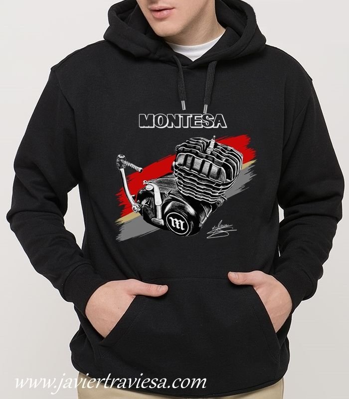 SUDADERA MOTO MONTESA BLACK