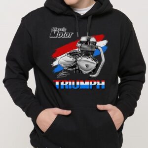 SUDADERA MOTO TRIUMPH BLACK