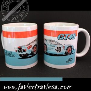 TAZA FORD GT40 GULF LE MANS