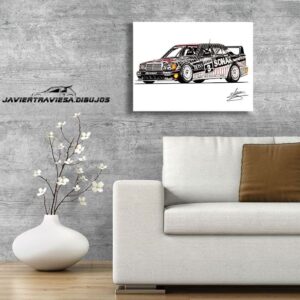 POSTER MERCEDES 190 DTM KLAUS LUDWIG