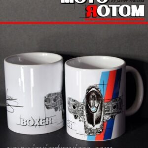 TAZA DIBUJO MOTOR BMW BOXER