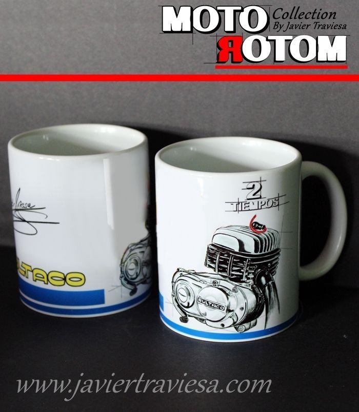 TAZA DIBUJO MOTOR BULTACO