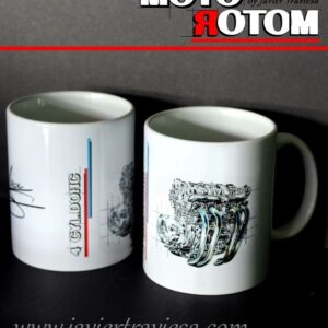 TAZA DIBUJO MOTOR HONDA