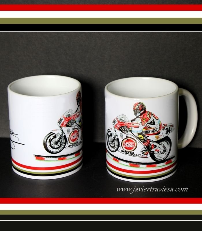 TAZA DIBUJO SUZUKI RGV500 gp