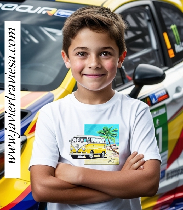 CAMISETA BLANCA VW TRANSPORTER T1 - Imagen 4